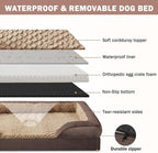 INVENHO Orthopedic Dog Bed for Extra Large Dogs, XXL Egg-Crate Foam Dog Couch - Image 4