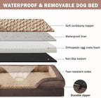 INVENHO Orthopedic Dog Beds Large Sized, XL Egg-Crate Foam Dog Couch - Image 4
