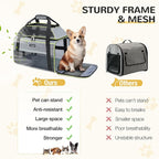 Lekereise Top-Expandable Pet Carrier 18x13x9.5 Inch Southwest Frontier Airline - Image 8