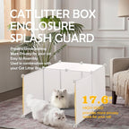 MEEXPAWS Cat Litter Box Enclosure Splash Guard XXL 27.9L × 27.9W x 31.5H inch - Image 2