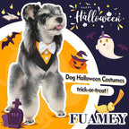 FUAMEY Dog Tuxedo Halloween for Large Dogs, Dog Formal Suit Dogs Attire Pet Bow - Image 2