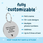 PawFurEver Custom Engraved Pet ID Tag – Personalized Dog Name Tag - Image 3