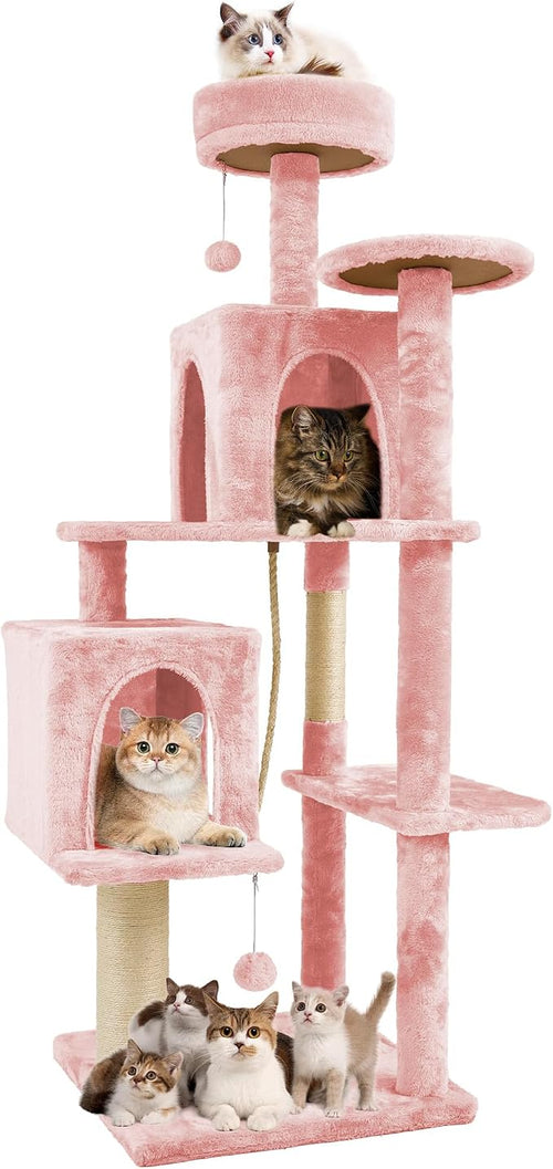 58.5inch Large Cat Tree Tower Condo by TSCOMON