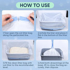 80 Count Jumbo Cat Litter Box Liners, Cat Litter Liners - Image 6
