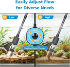 fishkeeper Electric Aquarium Vacuum Gravel Cleaner, 25W 6 in 1 Multifunction - Image 2