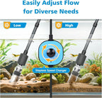 fishkeeper Aquarium Vacuum Gravel Cleaner, 25W 6 in 1 Multifunction Fish Tank - Image 3