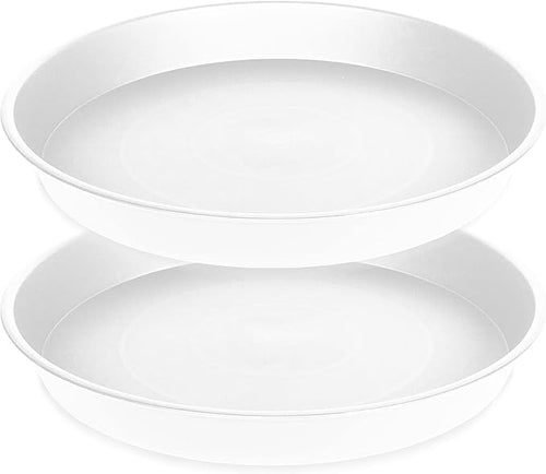 2 Pack of 14 inch Plant Saucers Bird Bath Bowl, Plant Saucer 14" Round by Bleuhome