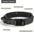 Tactical Dog Collar, Adjustable Military Training Nylon Dog Collar - Image 3