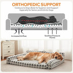 Orthopedic Dog Beds for Medium Dogs Washable, Detachable Side Bolster and Pillow - Image 2