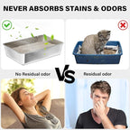 Stainless Steel Litter Box, XL Metal Litter Box - Image 3