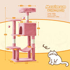 Sweetcrispy 44 Inch Cat Tree Tower, Cat Climbing Tower - Image 6