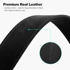 Plutus Pet Genuine Leather Dog Collar – Adjustable Pet Collar - Image 4