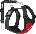 SlowTon Dog Seat Belt Harness for Car, Dog Car Harness Adjustable Mesh by SlowTon