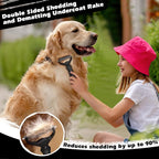 3PCS Self Cleaning Slicker Brush & Pet Grooming Rake & Flea Comb - Image 3