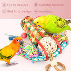 KATUMO Bird Toys Parakeet Toy Cockatiel Shredding Chew Conure Foraging Sola - Image 3