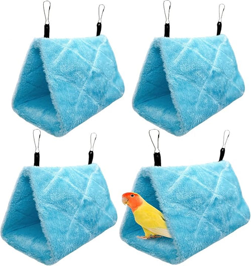 4Pcs Bird Tent Plush Hammock Warm Hut Hanging Parrot Nest by Tfwadmx