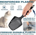 Set of 1 Cat Litter Scoop with Small Holes, Deep Sifting Shovel - Image 2