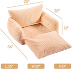 Hollypet Cat Bed Fluffy Plush Mutifuctional Double-Layer Soft Pet Couch - Image 3