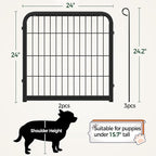 Yaheetech Dog Playpen, 24 inch 2 Panels Dog Pen - Image 2