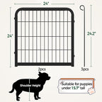 Yaheetech Dog Playpen, 24 inch 4 Panels Dog Pen - Image 2