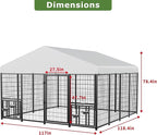 ROOMTEC Large Dog Kennel Outdoor Pet Pens Dogs Run - Image 5