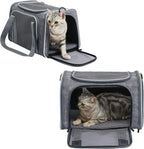 Cat Carrier - Portable Foldable Dog Pet Carrier, Soft-Sided Pet Bag up to 15 Lbs - Image 3
