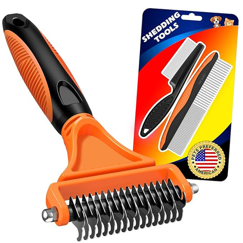 3PCS Pet Grooming Rake & Metal Comb & Flea Comb by Unknown