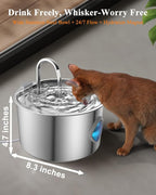Cat Water Fountain Stainless Steel - Image 6