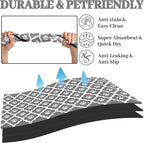 Dog Food Mat 24X32 Inch Pet Feeding Absorbent Mats - Image 2