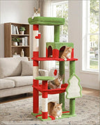 Cat Christmas Tree for Indoor Cats – 56.3“ Cat Proof Christmas Tree Tower by MUTTROS