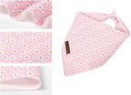Lionet Paws Spring Daisy Dog Bandana Washable Cotton Handkerchief Scarf - Image 2
