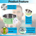 2 Pieces Crate Dog Bowl, Removable Stainless Steel Pet Kennel Hanging Food - Image 2