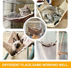 JOYELF Cat Hammock Bed, Medium Reversible Pet Cage Hammock Hanging Soft cat Bed - Image 6