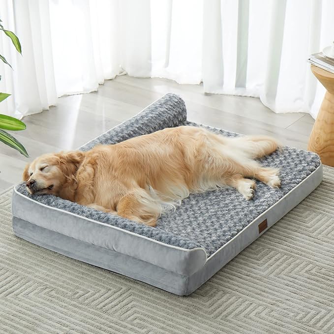 BFPETHOME Orthopedic Dog Beds for Large Dogs-Waterproof Sofa Dog Bed by BFPETHOME