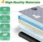 Washable Pee Pads for Dogs Mat, 2 Pack Absorbent Reusable Training Dog Pads Pet - Image 4