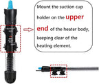 AQUANEAT Aquarium Heater, 25W Fish Tank Heater, Adjustable Submersible Water - Image 3