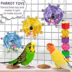 Parakeet Toys, Interactive Parrot Training Toys, Rotating Parrot Cage Bird Toys - Image 3
