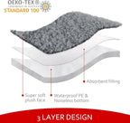 Dog Bed Covers 2 Pack Soft Plush Replacement Washable, Waterproof Pet Bed Liner - Image 3