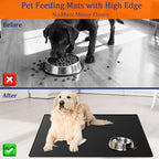 48"x32" Extra Large Pet Food Mat, 1.5MM Super Thick Silicone Dog Mats - Image 3