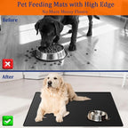 48"x32" Extra Large Pet Food Mat, 1.5MM Super Thick Silicone Dog Mats - Image 3