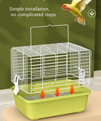 Portable Bird Travel Carrier Cage – 360° Full View Wire Carrier - Image 4