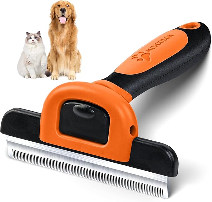 MIU COLOR Pet Grooming Brush, Deshedding Tool by MIUCOLOR