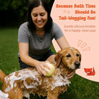 HamInWay Dog Bath Brush, 2-in-1 Dog Grooming Brush - Image 3