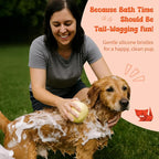 HamInWay Dog Bath Brush, 2-in-1 Dog Grooming Brush - Image 4