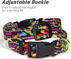 Reflective Dog Collar for Large Dogs, Cute Boho Adjustable Heavy-Duty Nylon - Image 6