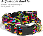 Reflective Dog Collar for Medium Dogs, Cute Boho Adjustable Heavy-Duty Nylon - Image 6