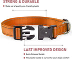 Reflective Dog Collar with Buckle Adjustable Safety Nylon Collars - Image 2
