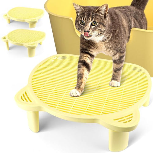 Adjustable Cat Ramp Litter Box Step Double Layer by Bartuke