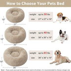 WNPETHOME Calming Dog Beds for Large Dogs, Anti-Anxiety Donut Large Pet Bed - Image 5