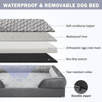 INVENHO Orthopedic Dog Beds Large Sized, XL Washable Dog Sofa - Image 4